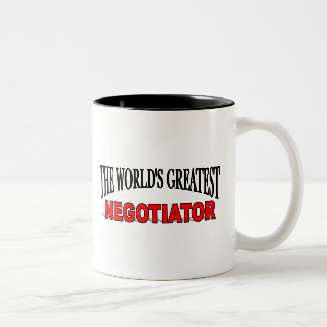Tasse 2 Couleurs Le plus grand négociateur du monde (Droit)