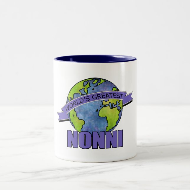 Tasse 2 Couleurs Le plus grand Nonni du monde (Centre)
