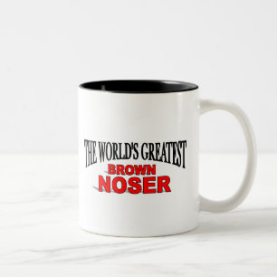 Tasse 2 Couleurs Le plus grand Noser Brown du monde