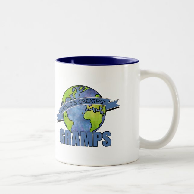 Tasse 2 Couleurs Le plus grand papy du monde (Droit)