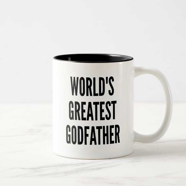Tasse 2 Couleurs Le plus grand parrain du monde (Droit)