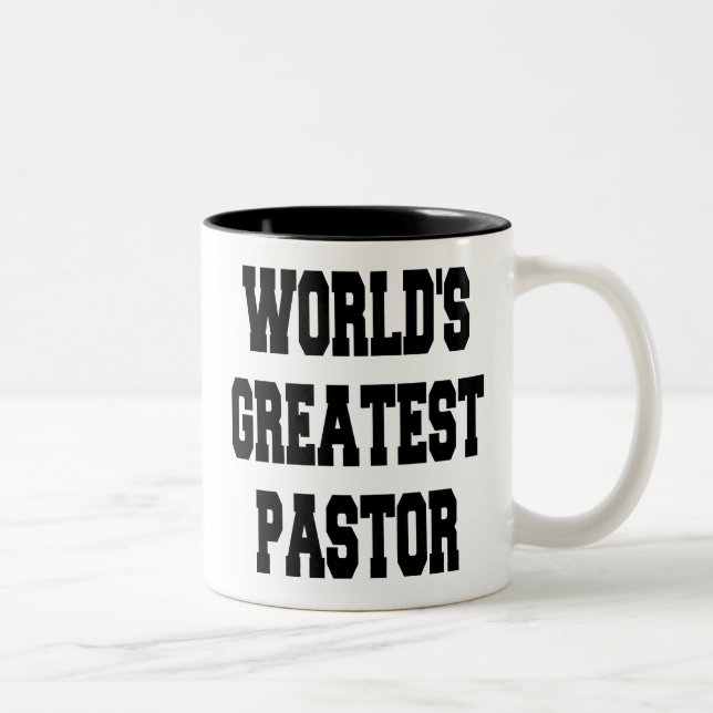 Tasse 2 Couleurs Le plus grand pasteur du monde (Droit)