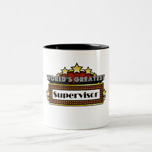 Tasse 2 Couleurs Le plus grand surveillant du monde