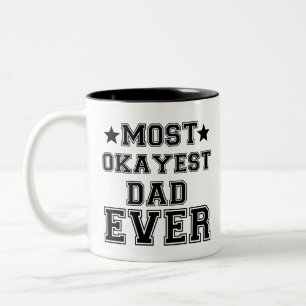 TASSE 2 COULEURS LE PLUS OKAYEST PAPA JAMAIS