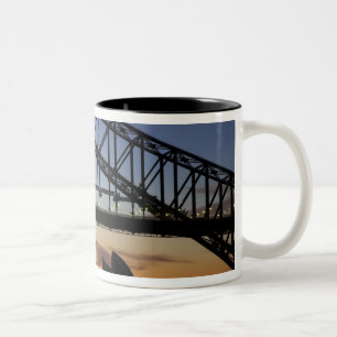 Tasse 2 Couleurs Le pont du port de Sydney et l'opéra de Sydney au 