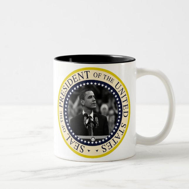 Tasse 2 Couleurs Le Président Obama Inauguration Keepsake (Droit)