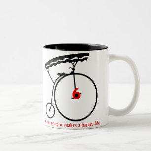 Tasse 2 Couleurs Le prisonnier "une langue immobile fait une vie