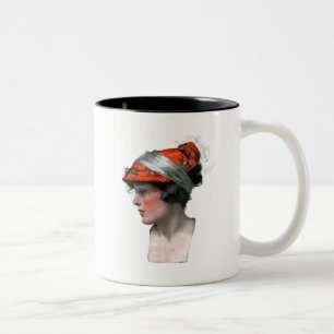 Tasse 2 Couleurs Le profil de la femme
