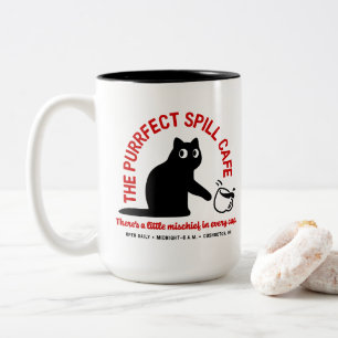 Tasse 2 Couleurs Le Purrfect Spill Cafe 15 oz.