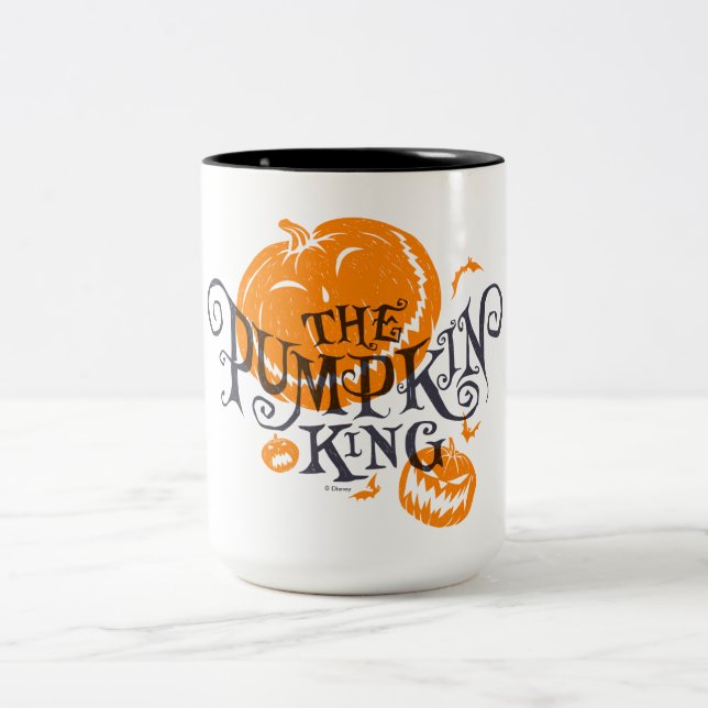 Tasse 2 Couleurs Le roi Citrouille | Graphique Citrouille (Centre)