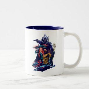 Tasse 2 Couleurs Le Roi Orm Versus Mera et Aquaman d'Aquaman  
