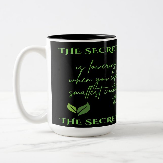 Tasse 2 Couleurs Le secret du bonheur (Gauche)