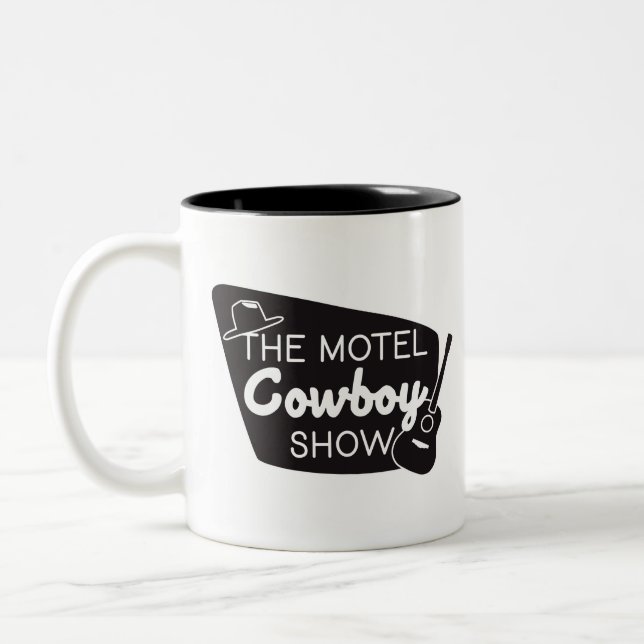 Tasse 2 Couleurs Le spectacle du Motel Cowboy (Gauche)