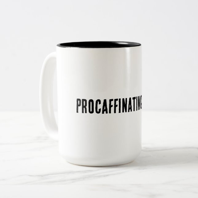 Tasse 2 Couleurs Le temps est café (Devant gauche)