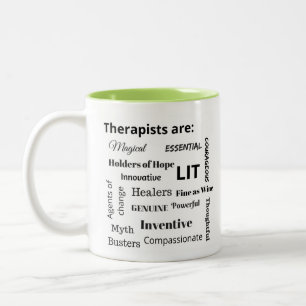 Tasse 2 Couleurs Le thérapeute sont :