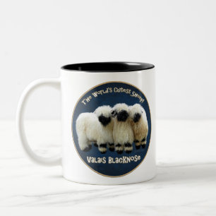 Tasse 2 Couleurs Le Valais Blacknose - le mouton le plus mignon du