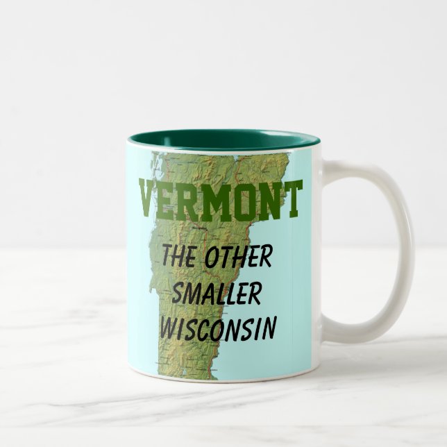Tasse 2 Couleurs Le Vermont : L'autre plus petit Wisconsin (Droit)