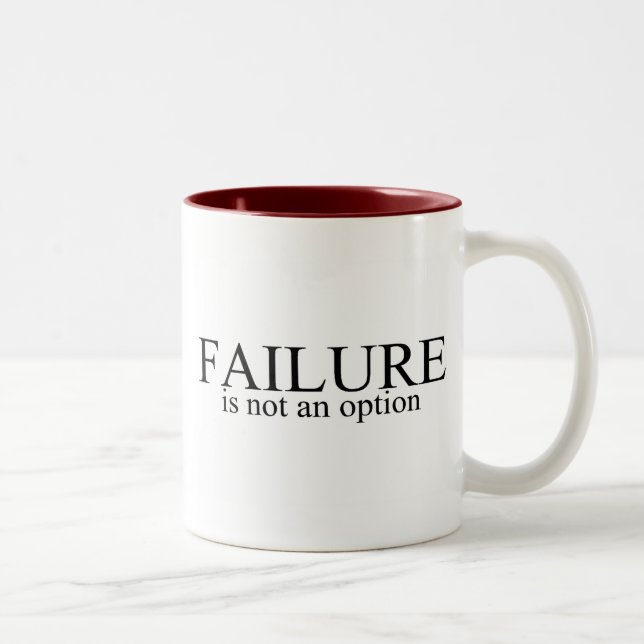 Tasse 2 Couleurs L'échec n'est pas une option (Droit)
