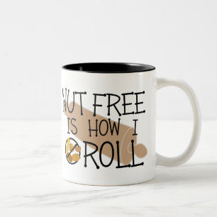 Tasse 2 Couleurs L'écrou libre est comment je roule le symbole