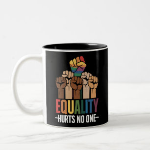 Tasse 2 Couleurs L'égalité ne nuit à personne Fierté LGBTQ Droits d