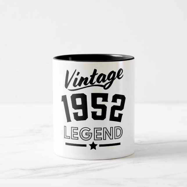 Tasse 2 Couleurs Légende de 1952 vintage (Centre)