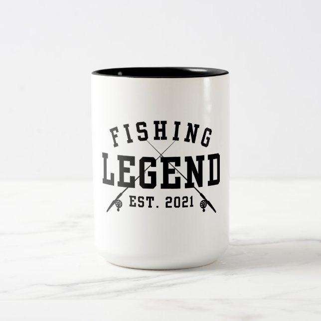 Tasse 2 Couleurs Légende de la pêche établie 2021 (Centre)