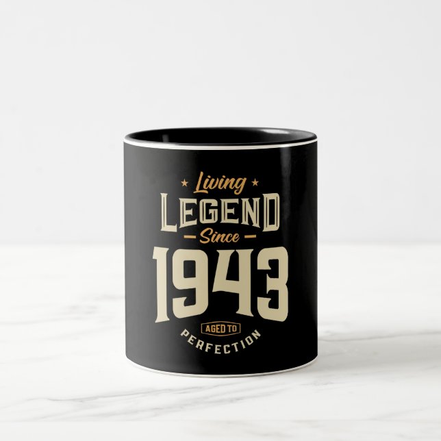 Tasse 2 Couleurs Légende depuis 1943 80e anniversaire (Centre)