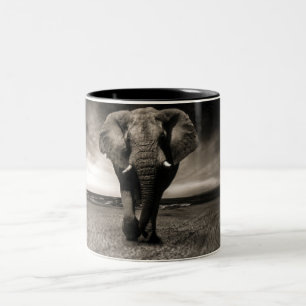 Tasse 2 Couleurs L'éléphant en fuite