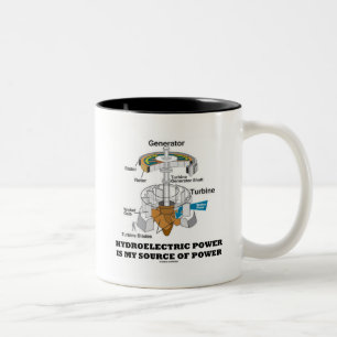 Tasse 2 Couleurs L'énergie hydroélectrique est ma source de