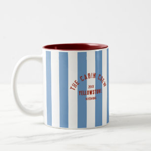 Tasse 2 Couleurs L'équipage Cabine Custom Crest Blue Park Stripe