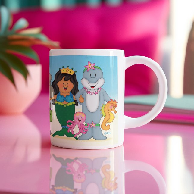 Tasse 2 Couleurs Les amis de JollyKins Mermaid (Créateur téléchargé)