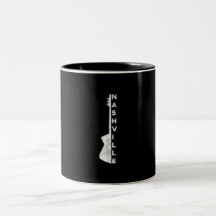 Tasse 2 Couleurs Les amoureux de la musique country guitare de Nash