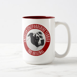 Tasse 2 Couleurs Les AmStaff BOY 3 parler circle/tasse, coupe