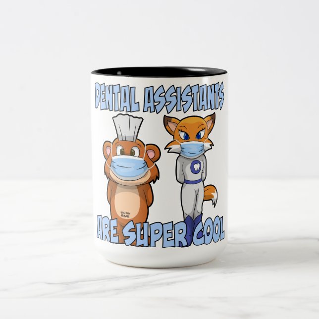 Tasse 2 Couleurs Les assistants dentaires sont cool superbe (Centre)