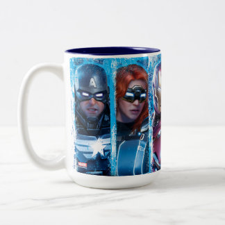 Tasse 2 Couleurs Les Avengers s'alignent sur le logo