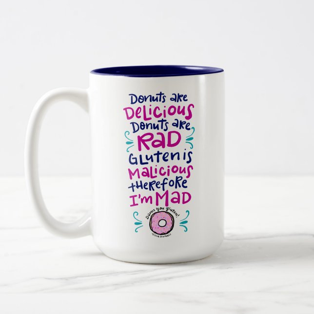 Tasse 2 Couleurs Les beignets sont délicieux (Gauche)