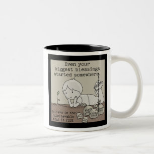Tasse 2 Couleurs Les Bénédictions Ont Commencé Quelque Part