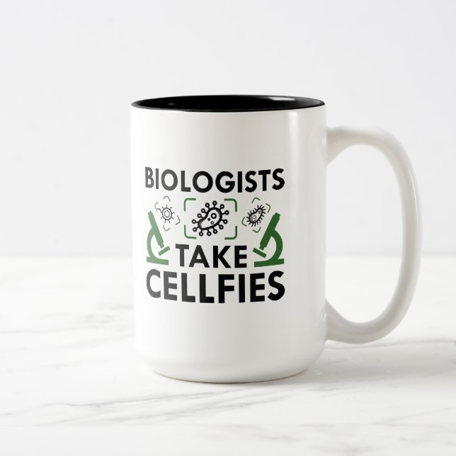 Tasse 2 Couleurs Les biologistes prennent des cellules (Droit)