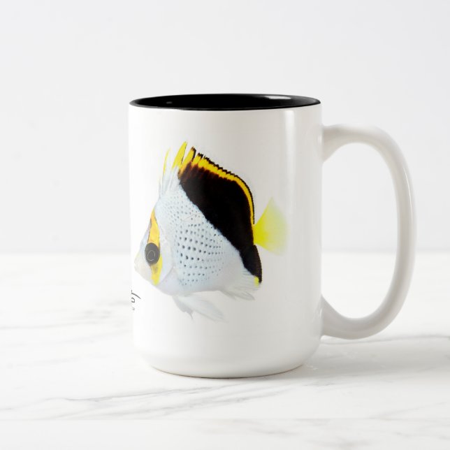 Tasse 2 Couleurs Les Butterflyfish de l'étameur ambulant hawaïen (Droit)