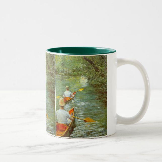 Tasse 2 Couleurs Les Canoës, Perissoires par Gustave Caillebotte (Droit)