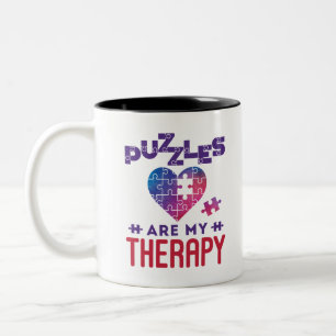 Tasse 2 Couleurs Les casse-têtes sont mes vertus