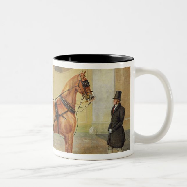 Tasse 2 Couleurs Les chariots des messieurs : Un cabriolet, (Droit)