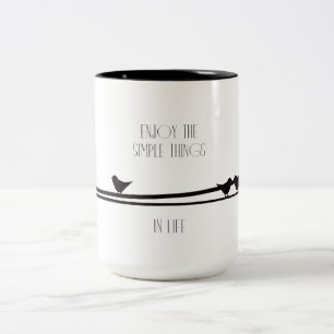 Tasse 2 Couleurs Les choses simples Oiseaux