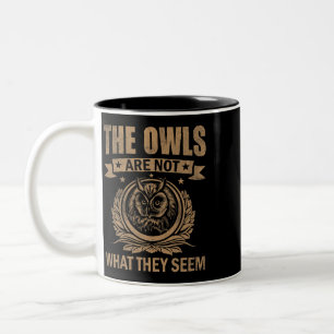 Tasse 2 Couleurs Les Chouettes Ne Sont Pas Ce Qu'Ils Semblent Drôle