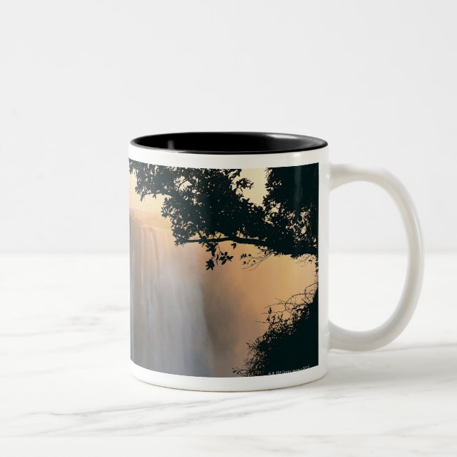 Tasse 2 Couleurs Les chutes Victoria, Zimbabwe, Afrique (Droit)