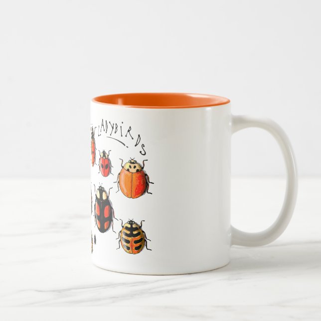 Tasse 2 Couleurs Les Coccinelles - coccinelles (Droit)
