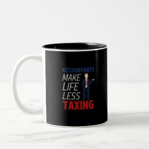 Tasse 2 Couleurs Les comptables réduisent la durée de vie en taxant