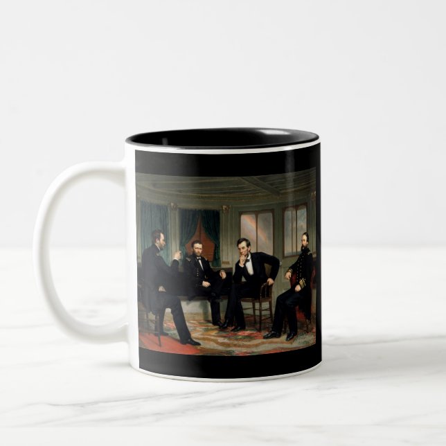 Tasse 2 Couleurs Les conciliateurs avec Abraham Lincoln (Gauche)