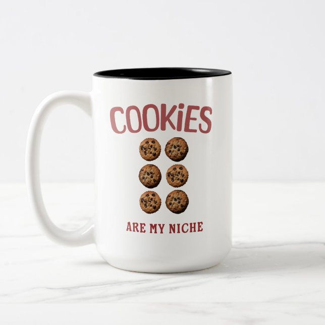 Tasse 2 Couleurs Les cookies sont ma niche (Gauche)