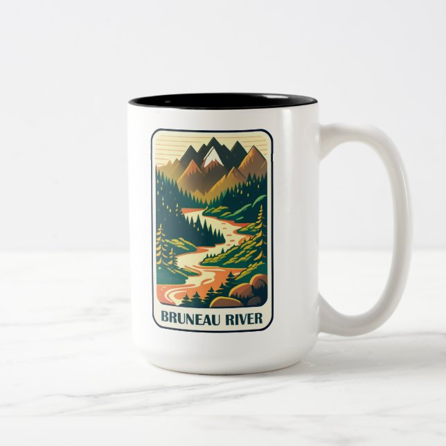 Tasse 2 Couleurs Les couleurs de la rivière Bruneau Idaho (Droit)